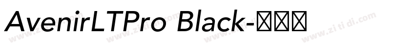 AvenirLTPro Black字体转换